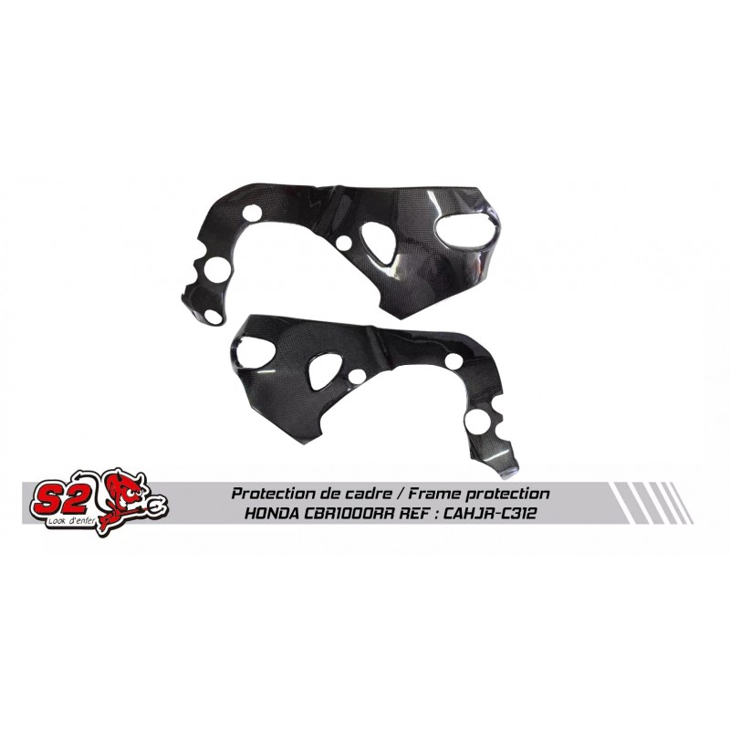 Carbon Fiber Racing Small Frame Covers For Honda CBR1000RR 2017-2019 – 100% Carbon, Gloss 3K Twill